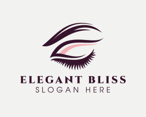 Microblading - Eye Makeup Glam logo design