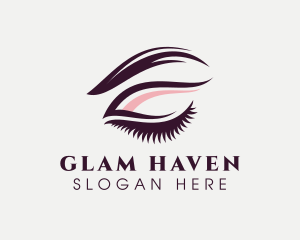 Glam - Eye Makeup Glam logo design