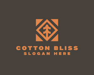 Conifer Tree Plant Woods logo design