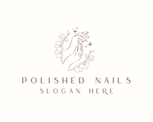 Floral Nail Salon logo design