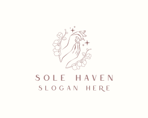 Floral Nail Salon logo design