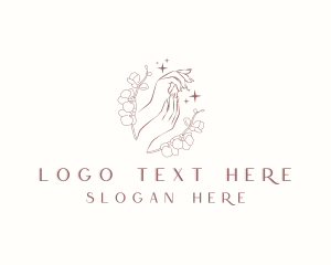 Pedicure - Floral Nail Salon logo design