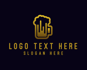 Liquor - Modern Beer Pub logo design