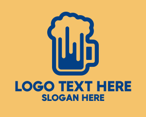Pub - Modern Beer Pub logo design