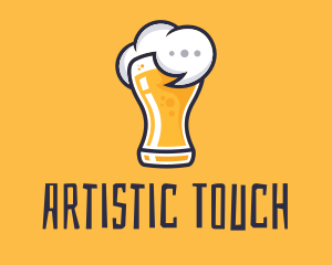 Beer Drunk Talk logo design