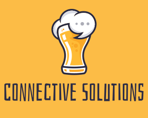 Communication - Beer Drunk Talk logo design