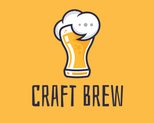 Ale - Beer Drunk Talk logo design