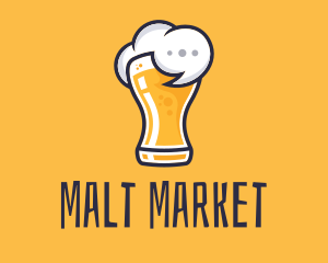 Malt - Beer Drunk Talk logo design