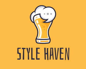 Bartending - Beer Drunk Talk logo design
