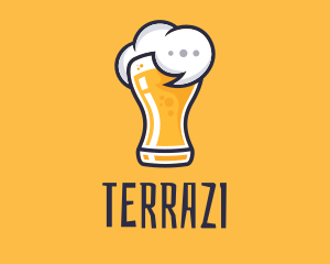 Beer Drunk Talk logo design