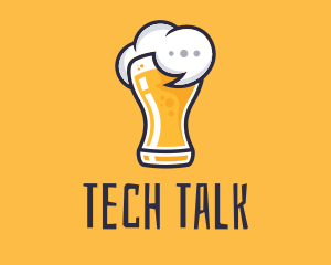 Beer Drunk Talk logo design