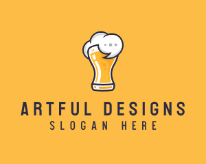 Beer Drunk Talk logo design