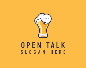 Beer Drunk Talk logo design