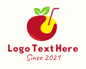 Food Store - Apple Fruit Juice logo design