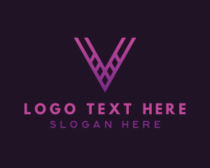 Structure - Gradient Architect Letter V logo design