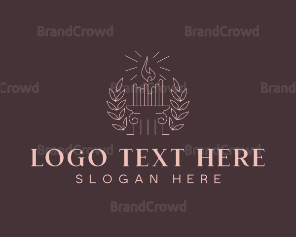 Artisanal Column Candle Logo