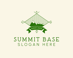 Mountain Hiking Camp logo design