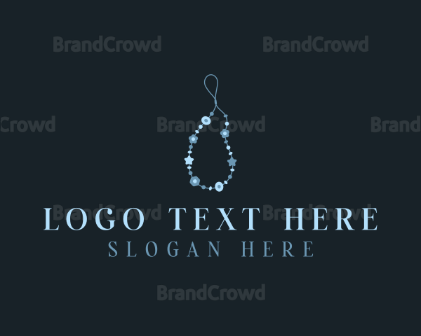 Handcrafted Beaded Necklace Logo