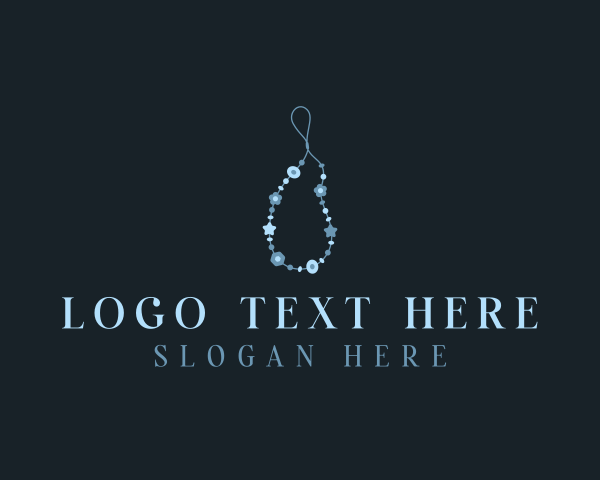 Necklace - Handcrafted Beaded Necklace logo design