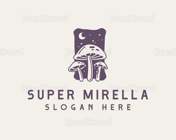 Magical Mushroom Fungus Logo