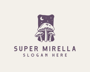 Magical Mushroom Fungus Logo