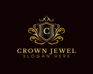 Headdress - Crown Deluxe Royalty logo design