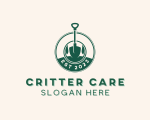 Gardening Lawn Care Shovel logo design