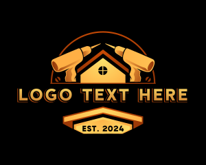 Remodeling - Contractor Drill Handyman logo design