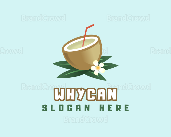 Coconut Fruit Drink Logo