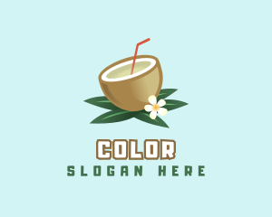 Coconut Fruit Drink Logo