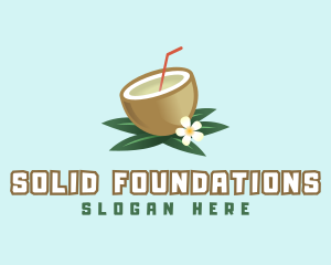 Coconut Fruit Drink Logo