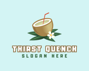 Drink - Coconut Fruit Drink logo design