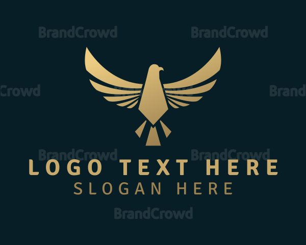 Premium Gold Bird Logo