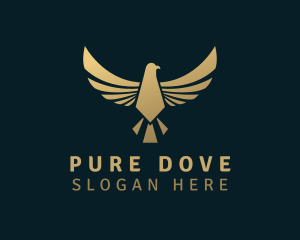 Premium Gold Bird logo design