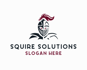 Squire - Warrior Knight Armor logo design