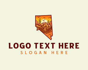 Map - Desert Tortoise Nevada logo design