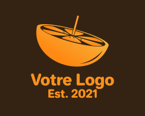 Orange - Orange Slice Pulp logo design