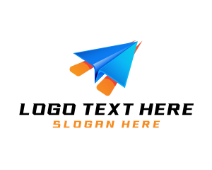 Aviation - Logistics Courier Plane logo design