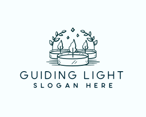 Candle Light Relaxation logo design