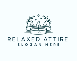 Candle Light Relaxation logo design