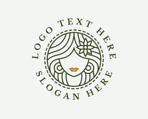 Human - Natural Beauty Salon logo design