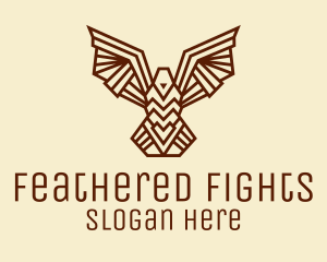 Tribal Brown Bird  logo design