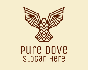 Tribal Brown Bird  logo design