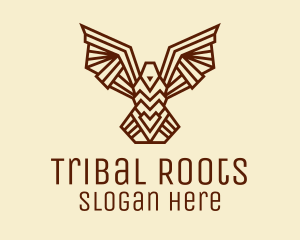 Tribal Brown Bird  logo design