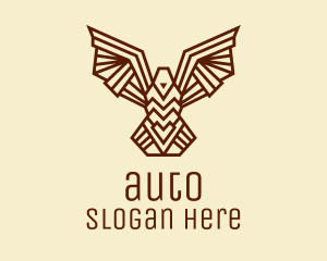 Airlines - Tribal Brown Bird logo design