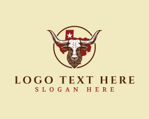 Ranch - Texas Bull Ranch logo design