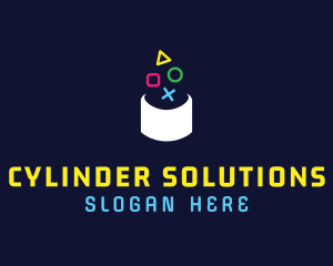 Cylinder - Gaming Cylinder Buttons logo design