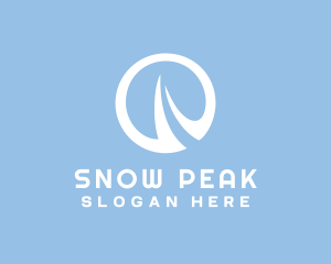 Skiing - Generic Circle Swoosh logo design