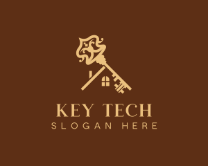 Residential Real Estate Key logo design