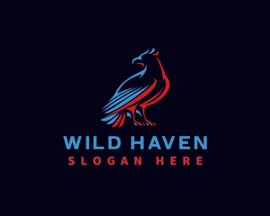 Wild Eagle Bird  logo design